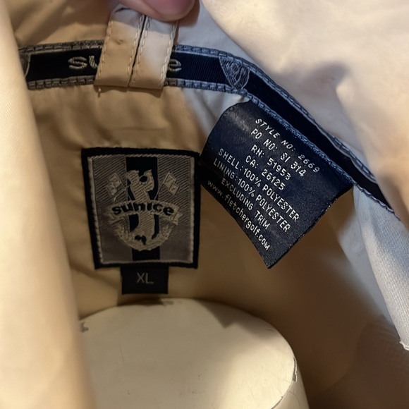 Vintage Sun Ice Zip Up Windbreaker Golf Jacket - Beige . XL - Picture 6 of 12